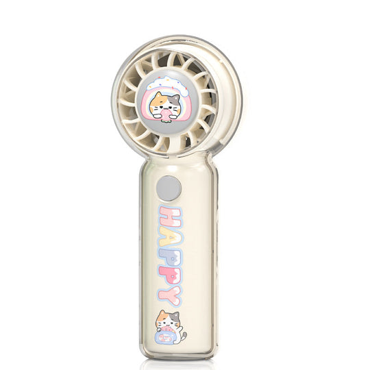 Unisex Mini Ventilator mit Katzenmotiv Tragbar und Leise 0