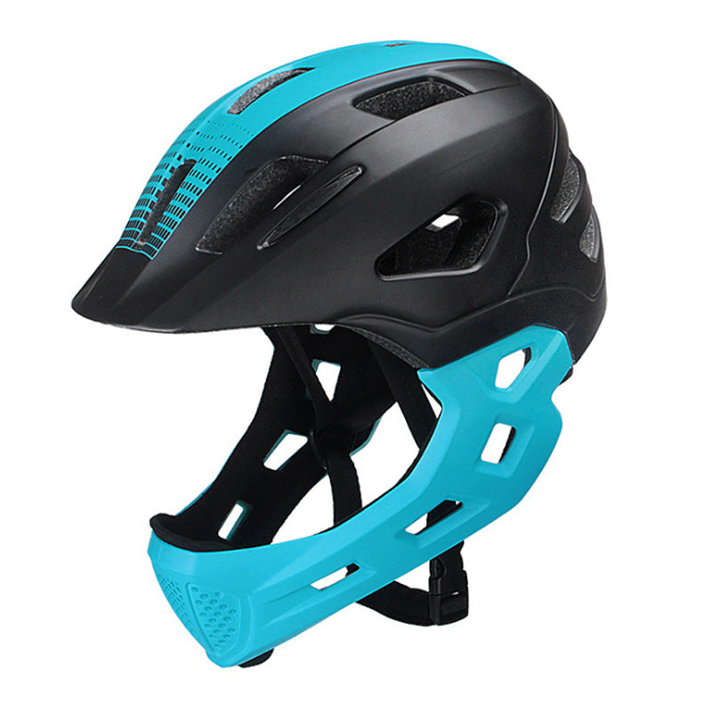 Unisex Mountainbike-Helm mit abnehmbarem Kinnschutz und Belüftung 0