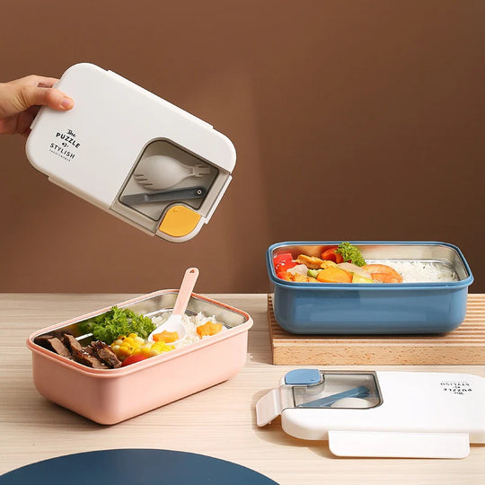 Unisex Multifunktions-Lunchbox mit Fächern und auslaufsicherem Verschluss 2