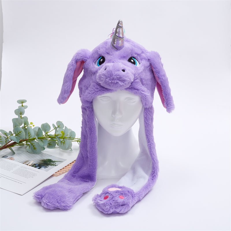 Unisex Mütze mit Wackelohren für Cosplay und festliche Anlässe 36