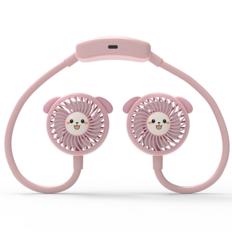 Unisex Nackenkühlventilator Panda-Design Flexibel und Tragbar 2