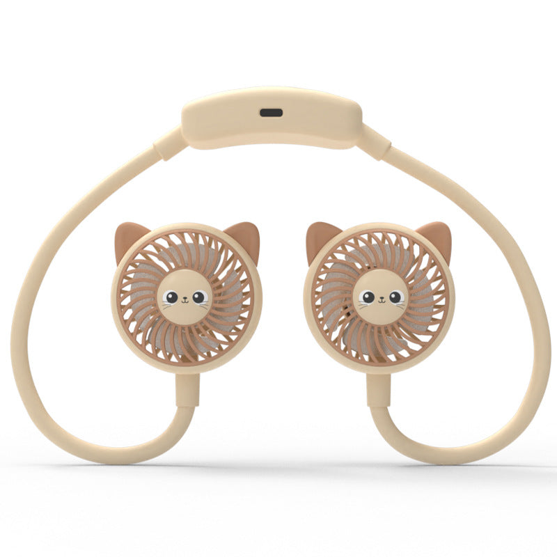 Unisex Nackenkühlventilator Panda-Design Flexibel und Tragbar 3