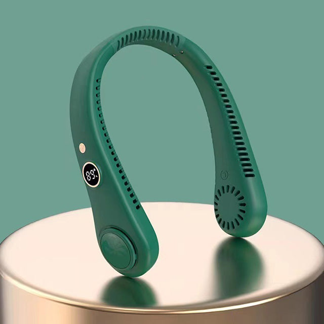 Unisex Nackenventilator Tragbar Flügellos mit 5 Geschwindigkeiten 10