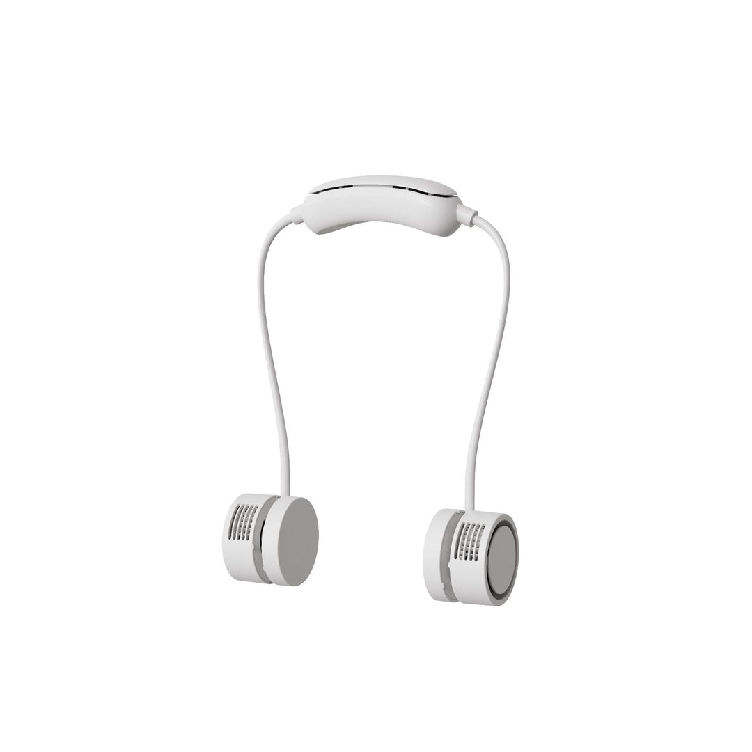 Unisex Nackenventilator Tragbar mit Dual-Lüfter und USB-Ladefunktion 0