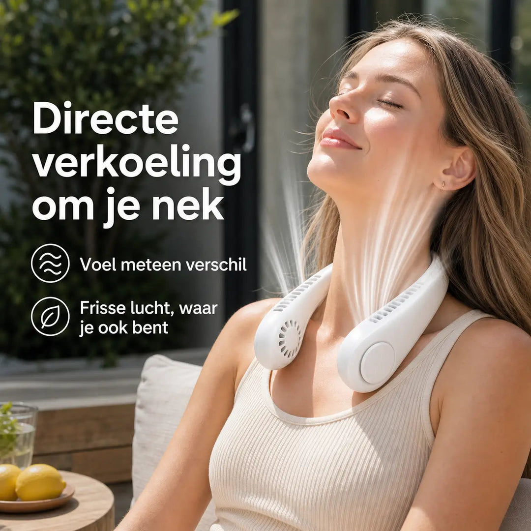 Unisex Nackenventilator Tragbar mit Einstellbaren Geschwindigkeiten für Aktive und Entspannte 3