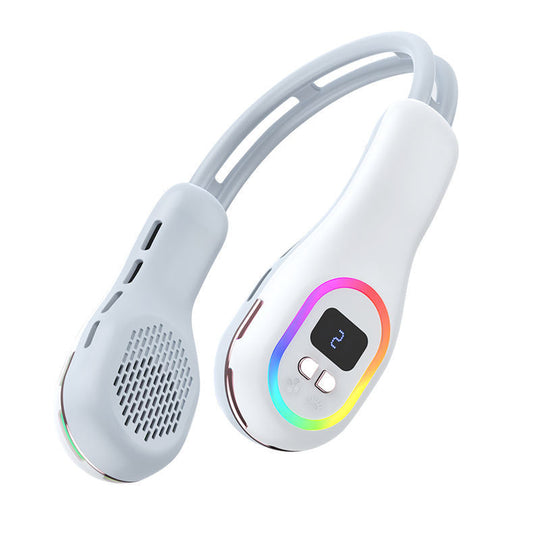 Unisex Nackenventilator Tragbar mit LCD-Display und Leisem Motor 5