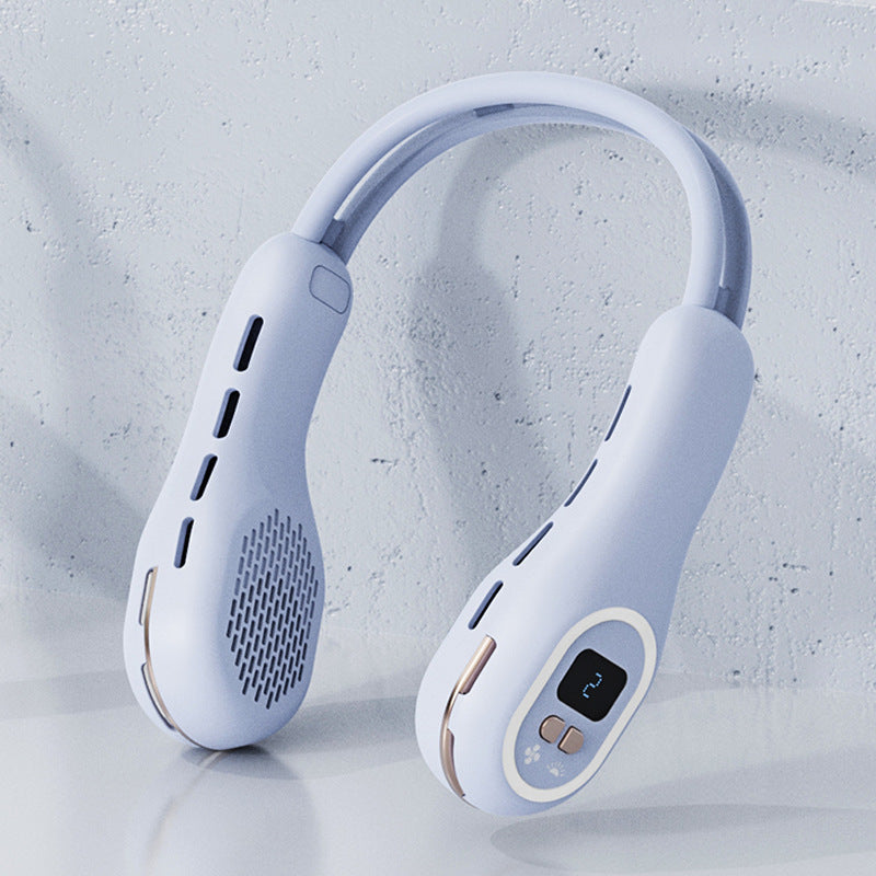 Unisex Nackenventilator Tragbar mit LCD-Display und Leisem Motor 6