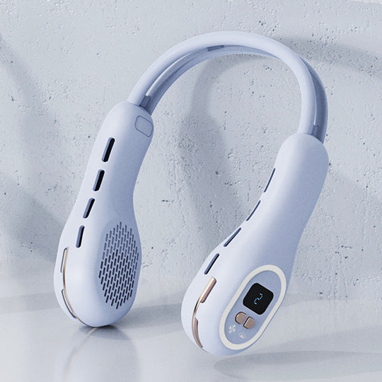 Unisex Nackenventilator Tragbar mit LCD-Display und Leisem Motor 6