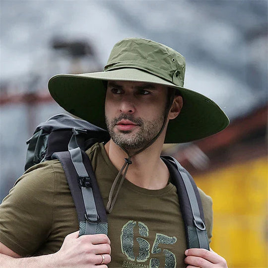 Unisex Outdoor Bucket Hut mit Kinnband 3