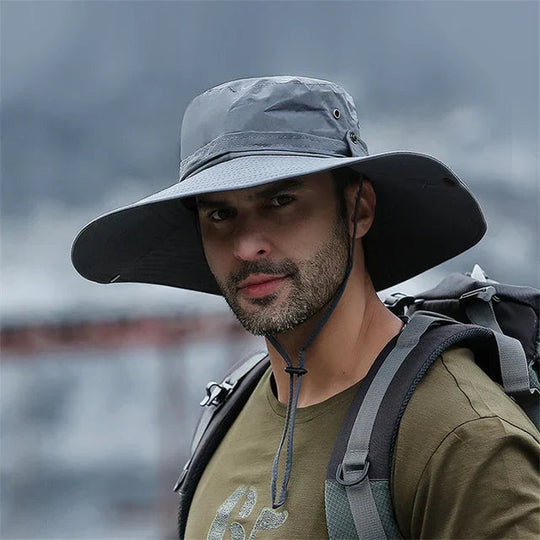 Unisex Outdoor Bucket Hut mit Kinnband 4