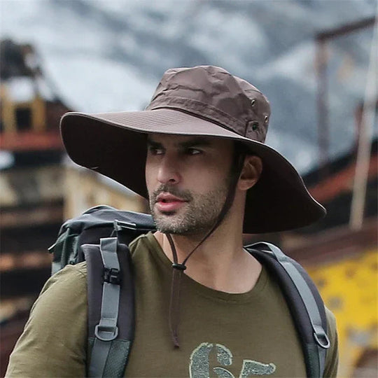 Unisex Outdoor Bucket Hut mit Kinnband 5