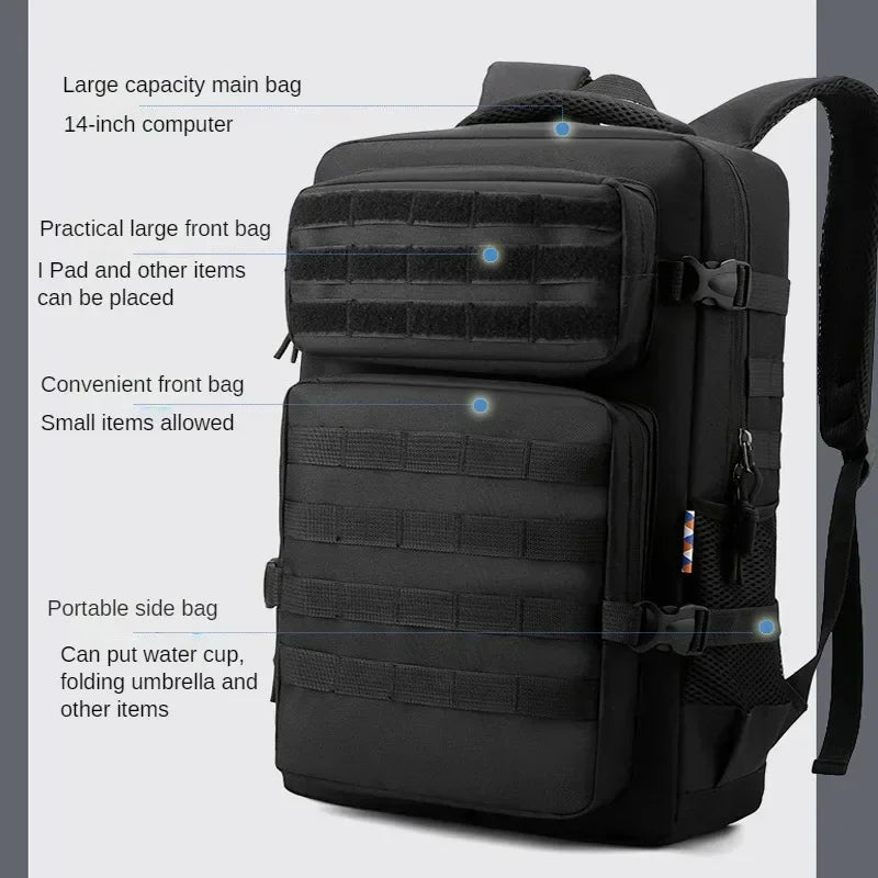 Unisex Outdoor Rucksack 45L für Camping und Wandern 2