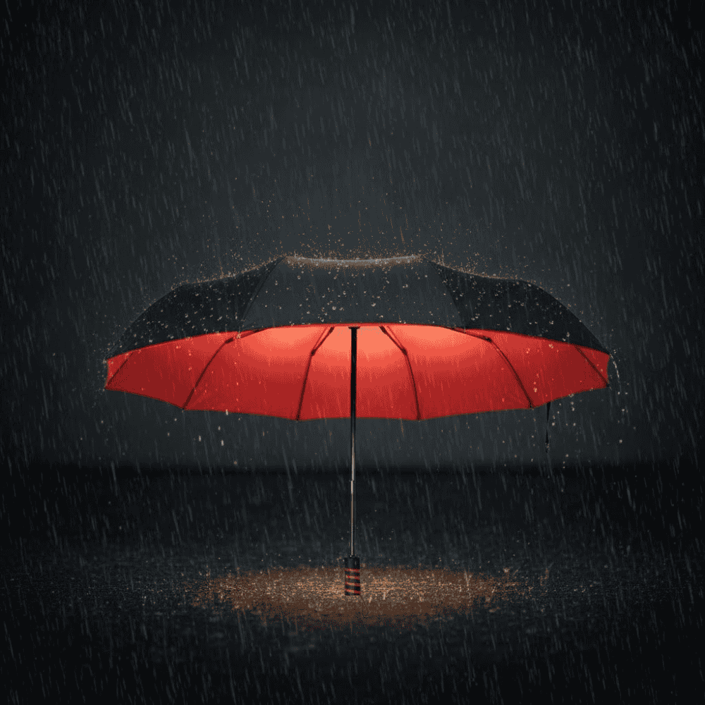 Unisex Regenschirm Groß Sturmsicher für Windige Tage 0