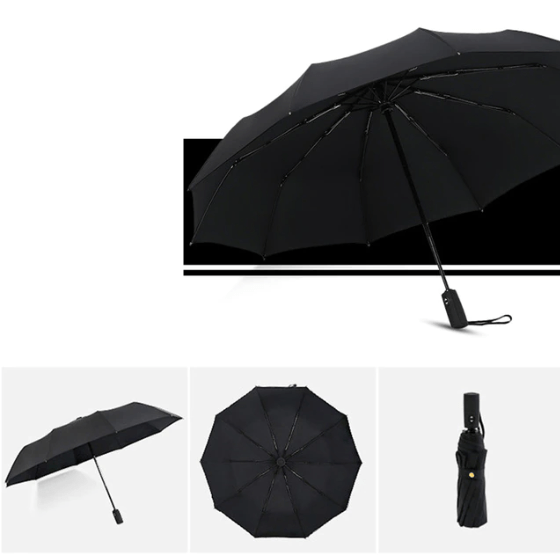 Unisex Regenschirm Groß Sturmsicher für Windige Tage 9
