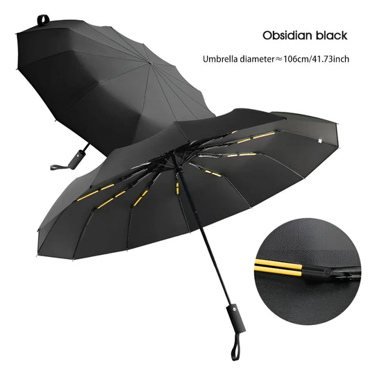 Unisex Regenschirm mit UV-Schutz und windfester Konstruktion 3