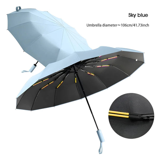Unisex Regenschirm mit UV-Schutz und windfester Konstruktion 5