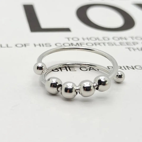 Unisex Ring Mit Beruhigender Drehbewegung Stilvolles Design 0