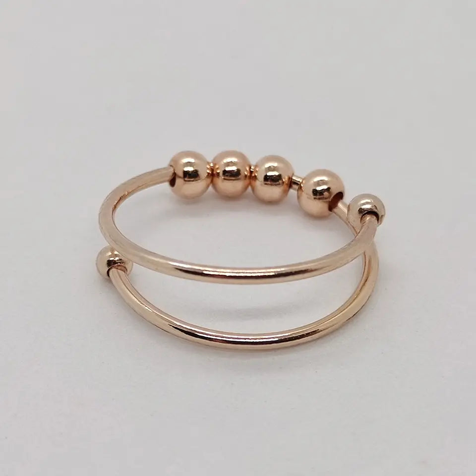 Unisex Ring Mit Beruhigender Drehbewegung Stilvolles Design 2