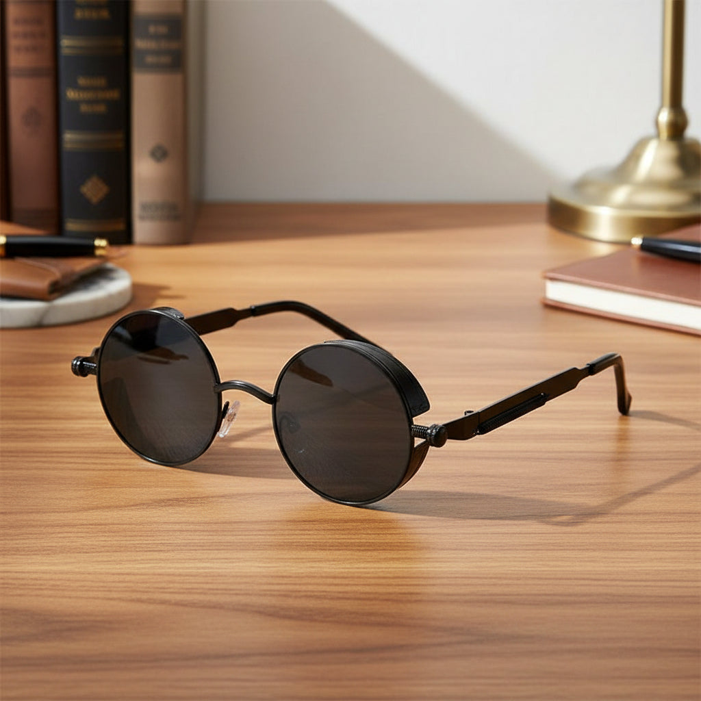 Unisex Runde Vintage Sonnenbrille Retro-Stil 0