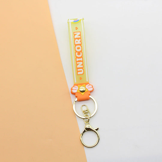 Unisex Schlüsselanhänger Einhorn Design Charm 10