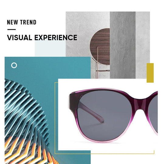 Unisex Sonnenbrille Fit Over Cat-Eye Design mit Polarisierenden Gläsern 6