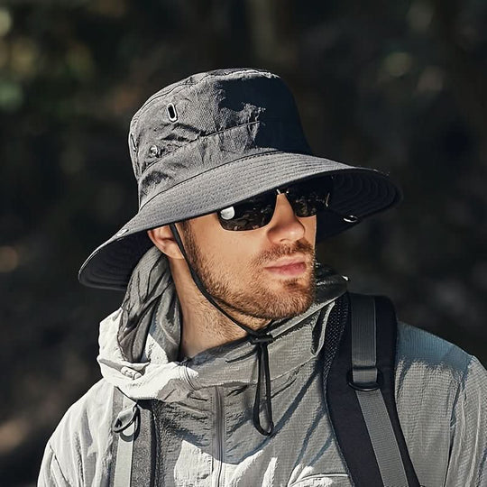 Unisex Sonnenhut Atmungsaktiv für Outdoor-Aktivitäten mit Breiter Krempe 0