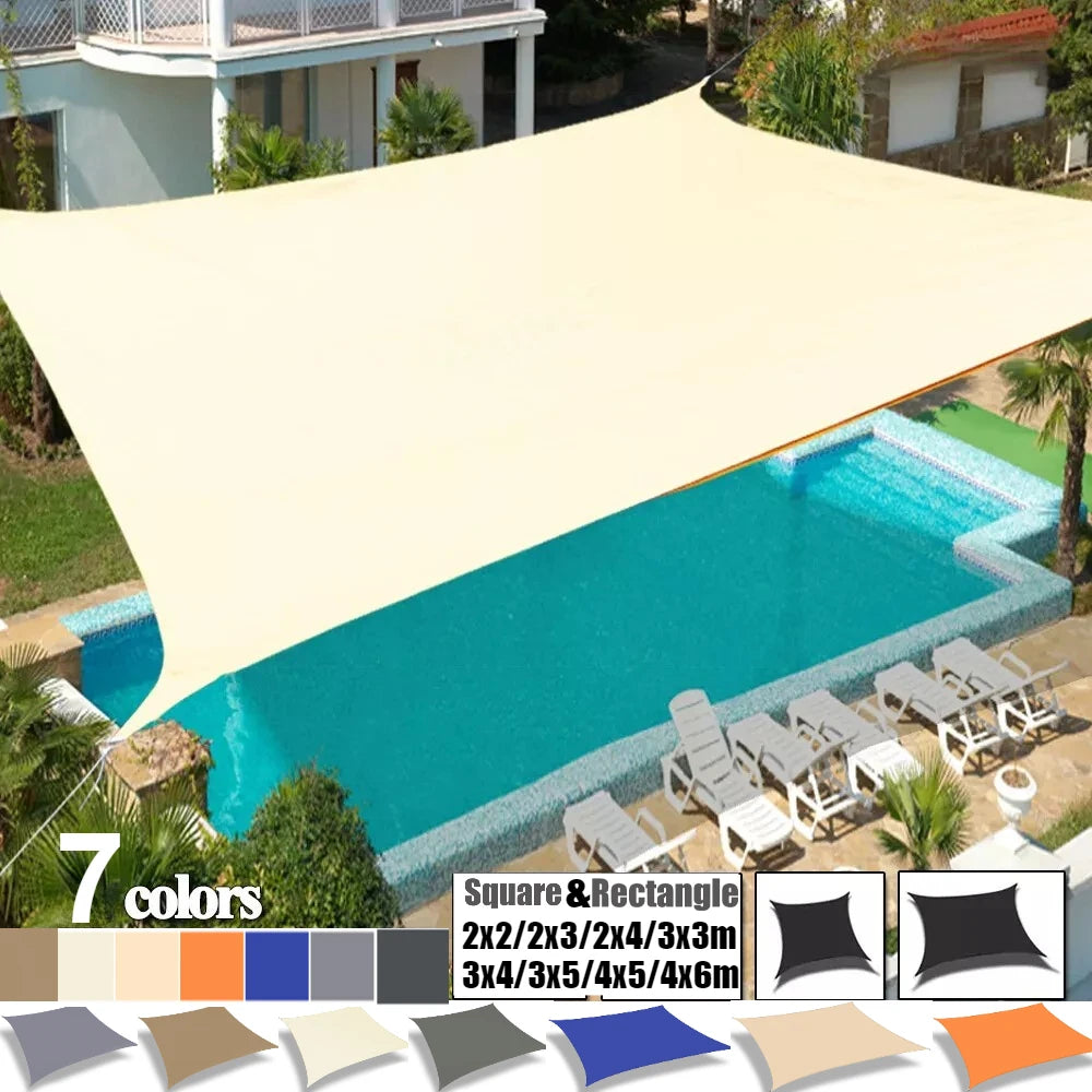Unisex Sonnenschutz Segel Wasserdicht für Outdoor Garten Terrasse 0