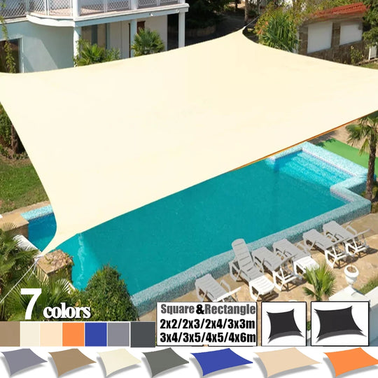 Unisex Sonnenschutz Segel Wasserdicht für Outdoor Garten Terrasse 0