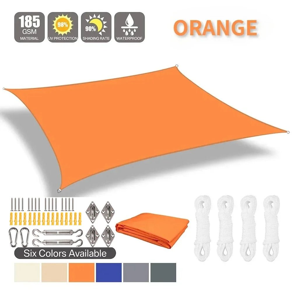 Unisex Sonnenschutz Segel Wasserdicht für Outdoor Garten Terrasse 13