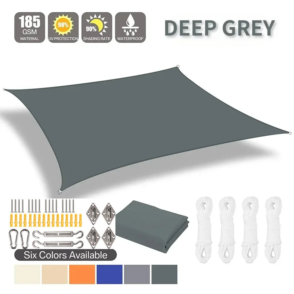 Unisex Sonnenschutz Segel Wasserdicht für Outdoor Garten Terrasse 14