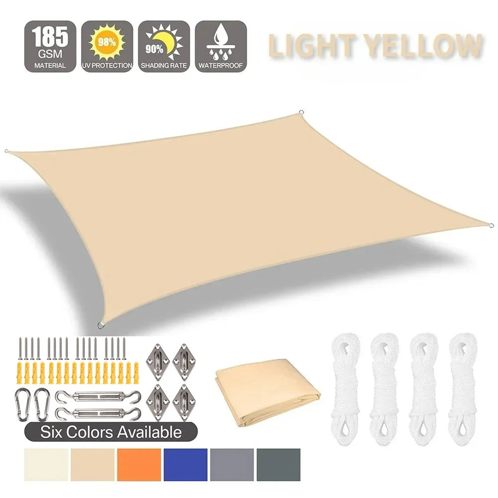 Unisex Sonnenschutz Segel Wasserdicht für Outdoor Garten Terrasse 15