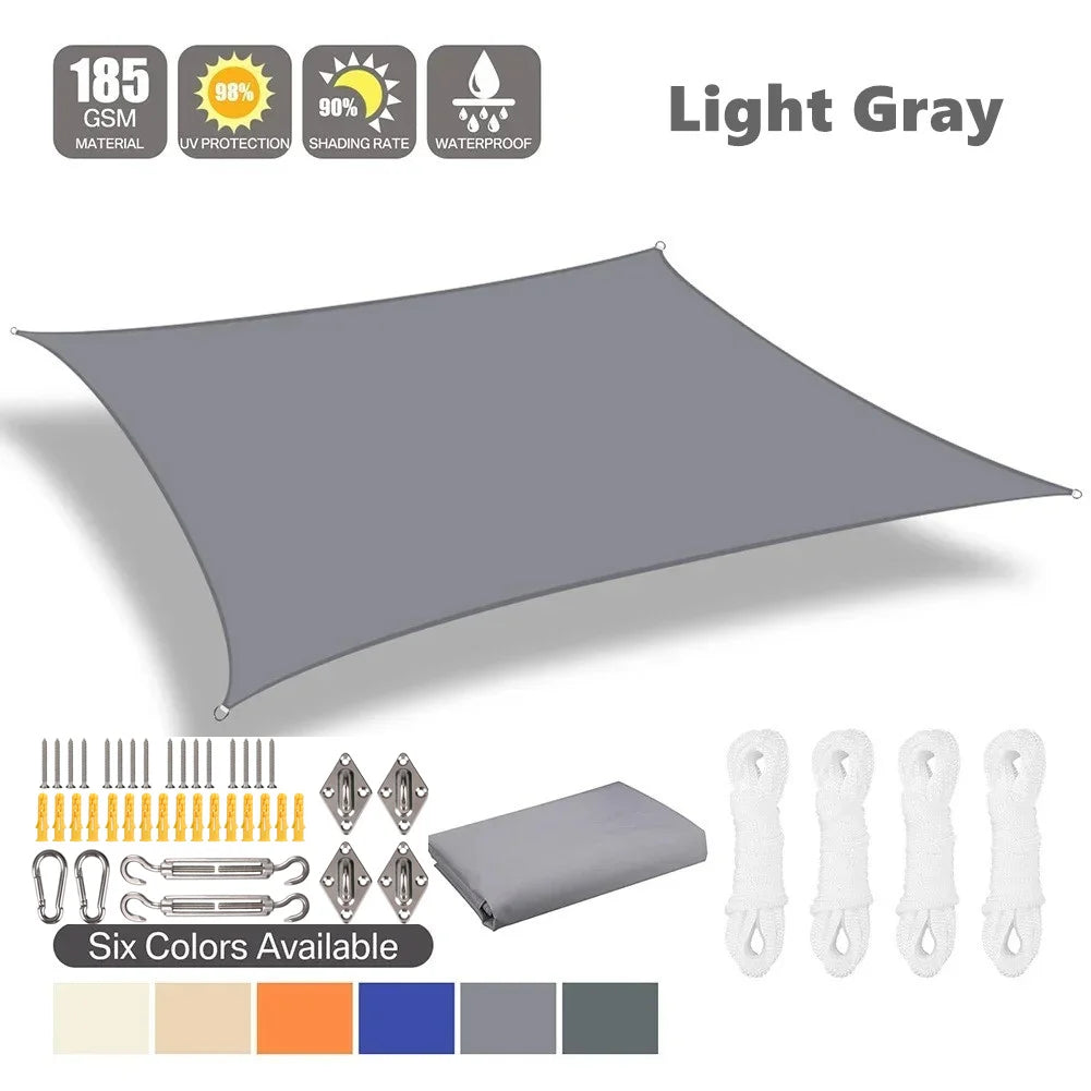 Unisex Sonnenschutz Segel Wasserdicht für Outdoor Garten Terrasse 18