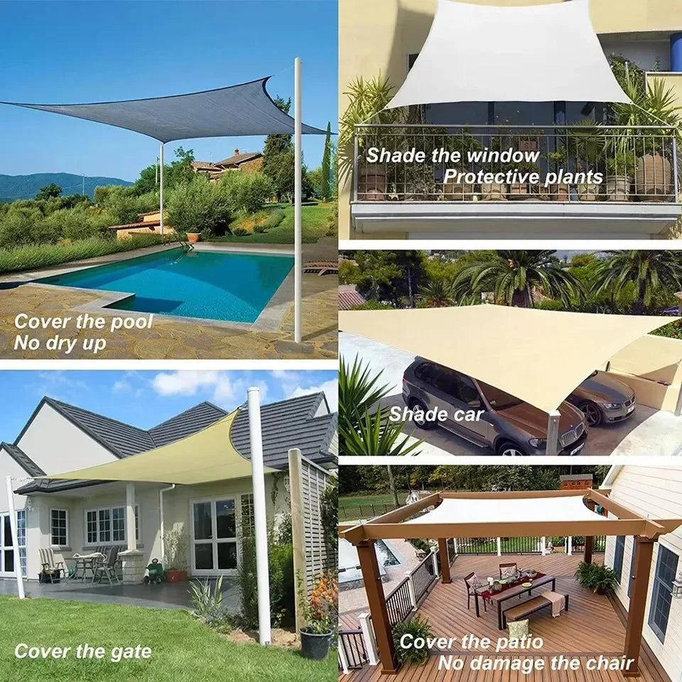 Unisex Sonnenschutz Segel Wasserdicht für Outdoor Garten Terrasse 5