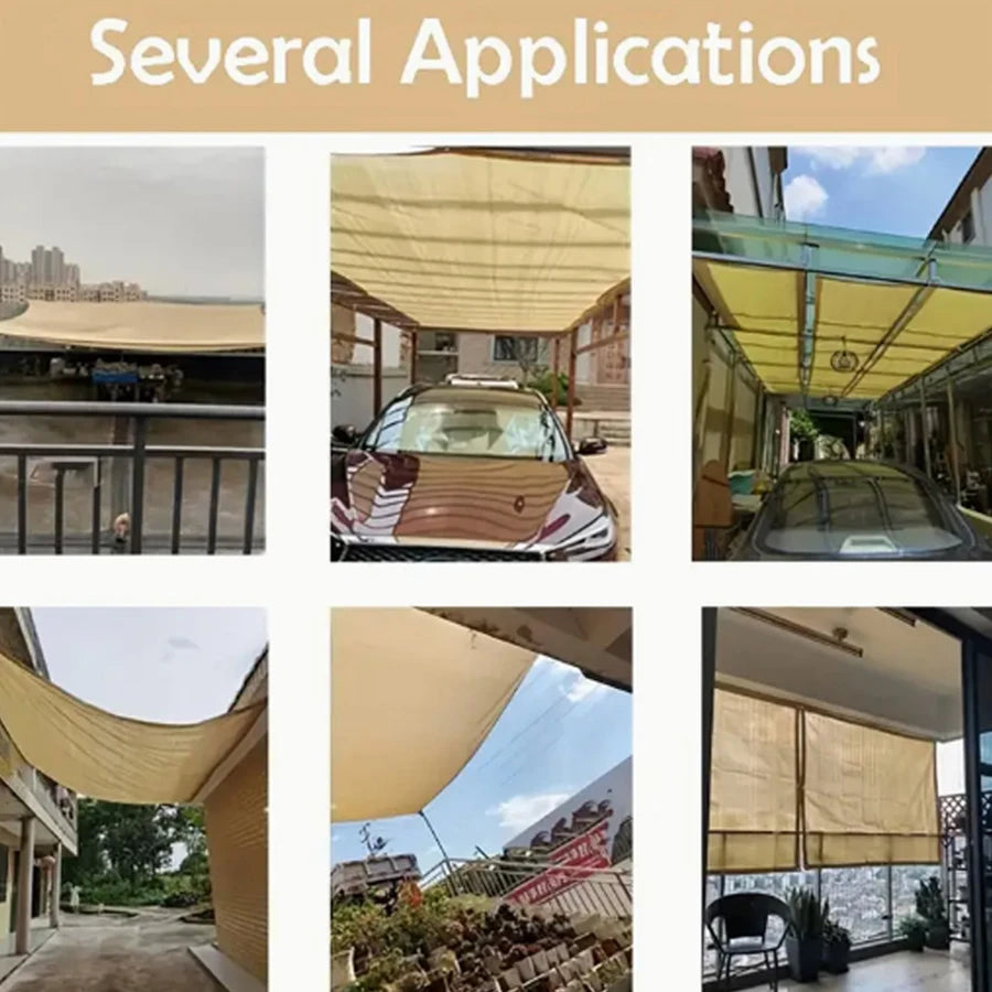 Unisex Sonnenschutznetz für Terrasse und Gewächshaus vielseitig einsetzbar 5