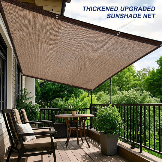 Unisex Sonnenschutznetz mit Ösen für Terrasse und Garten 3