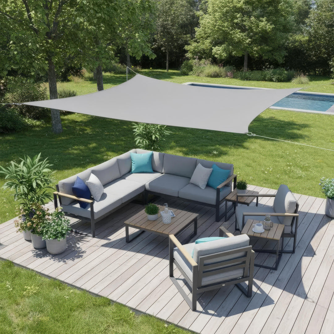 Unisex Sonnensegel Rechteckig Wasserdicht für Terrasse und Balkon 2