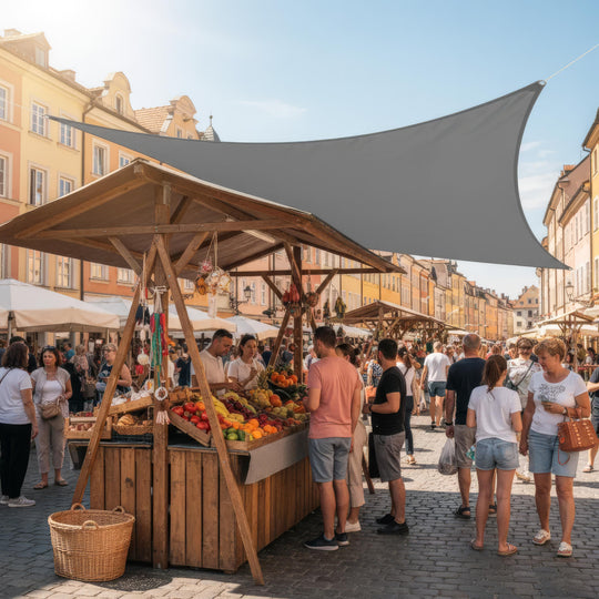 Unisex Sonnensegel Rechteckig Wasserdicht für Terrasse und Balkon 3