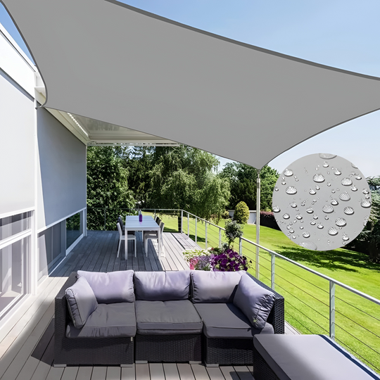 Unisex Sonnensegel Rechteckig Wasserdicht für Terrasse und Balkon 4