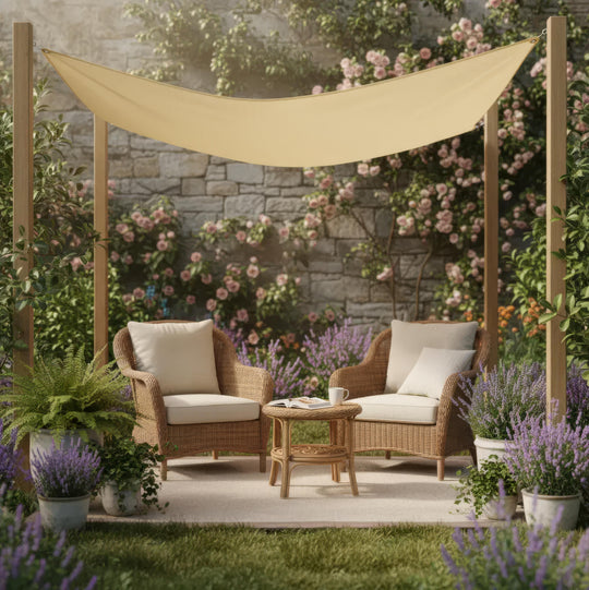 Unisex Sonnensegel Rechteckig Wasserdicht für Terrasse und Balkon 7