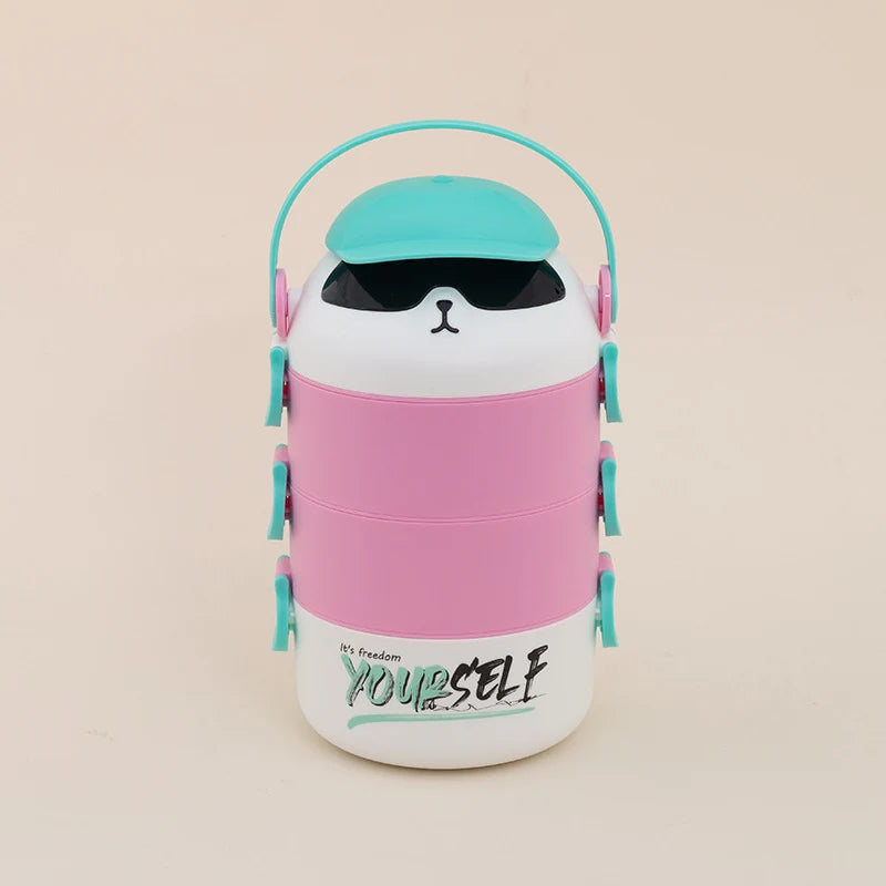 Unisex Speisebox mit Tiermotiv Mehrlagig 2