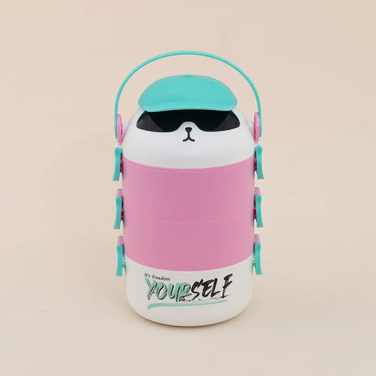 Unisex Speisebox mit Tiermotiv Mehrlagig 2
