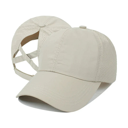 Unisex Sport-Basecap Mit Verstellbarem Verschluss Und Pferdeschwanzöffnung 7