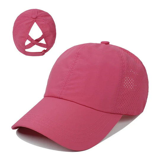 Unisex Sport-Basecap Mit Verstellbarem Verschluss Und Pferdeschwanzöffnung 9
