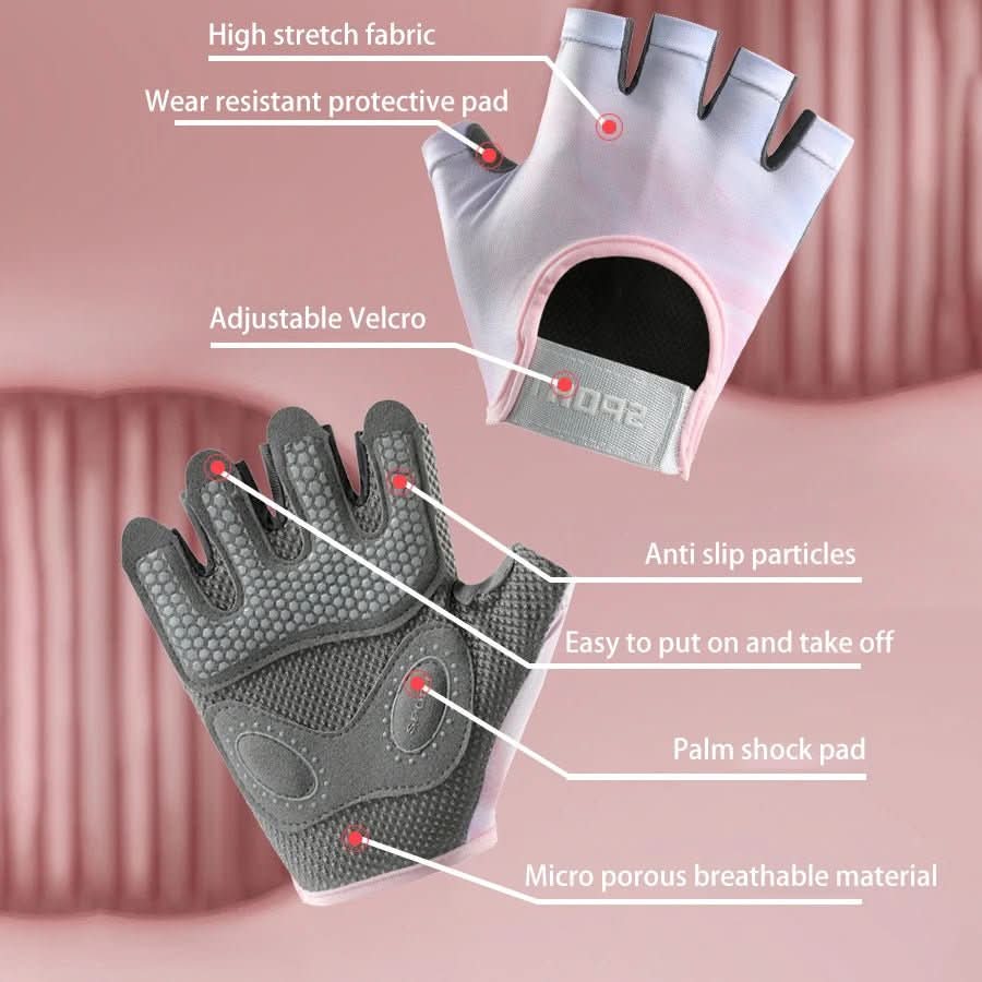 Unisex Sporthandschuhe Halbfinger für Fitness Aktivitäten 4