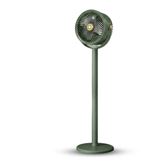 Unisex Standventilator Solarbetrieben Multifunktional mit LED-Licht und Powerbank 0