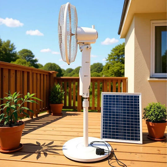 Unisex Standventilator Solarbetrieben mit Smart Control 1