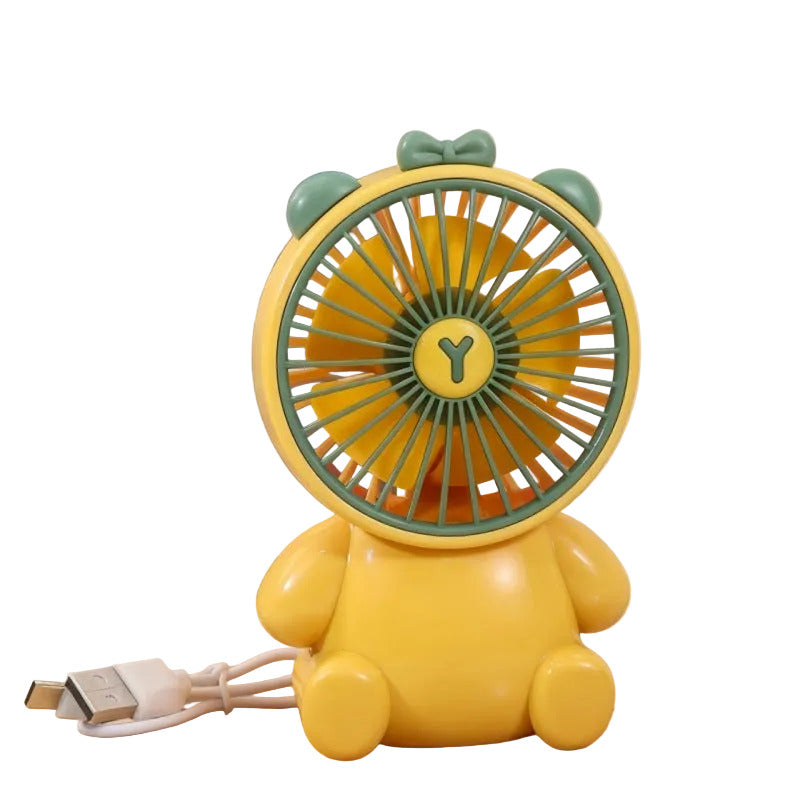 Unisex Tischventilator Kompakt USB Betrieb Leiser DC-Motor Figurendesign 0