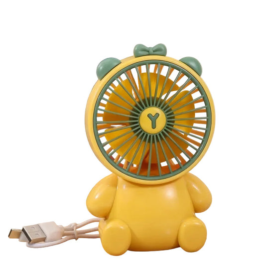 Unisex Tischventilator Kompakt USB Betrieb Leiser DC-Motor Figurendesign 0