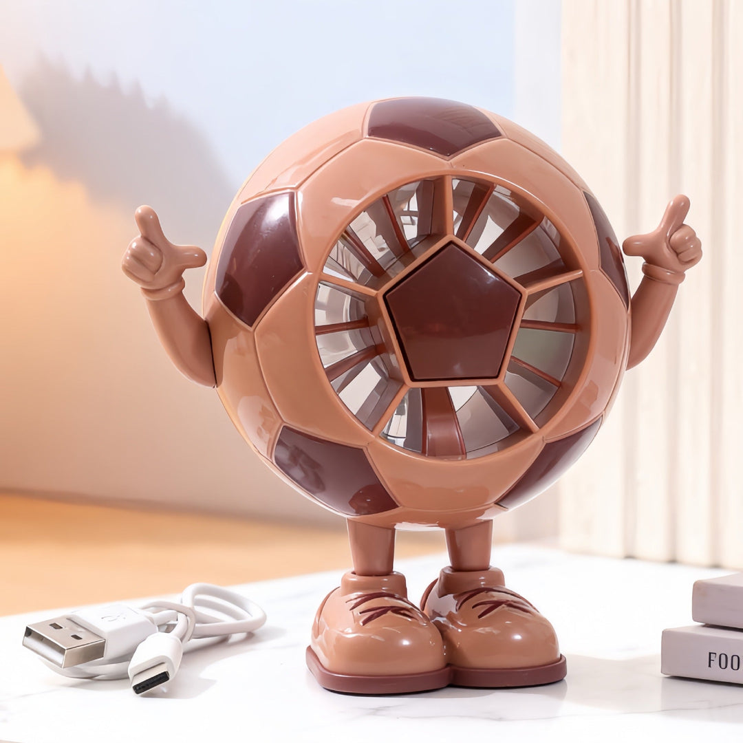 Unisex Tischventilator Kompakt USB Betrieb Leiser DC-Motor Figurendesign 1