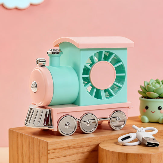 Unisex Tischventilator Kompakt USB Betrieb Leiser DC-Motor Figurendesign 20